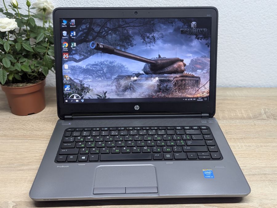 Уцінка! Ноутбук Б/В HP ProBook 640 G1, Intel Core i5-4210M, DDR3 8 GB, SSD 128GB, 14" HD