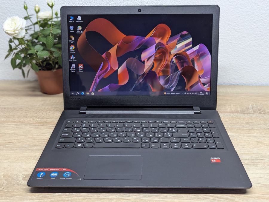 Ноутбук Б/В Lenovo IdeaPad 110, AMD A6-7310, DDR3 4 GB, SSD 128GB, Radeon R4, 15.6"