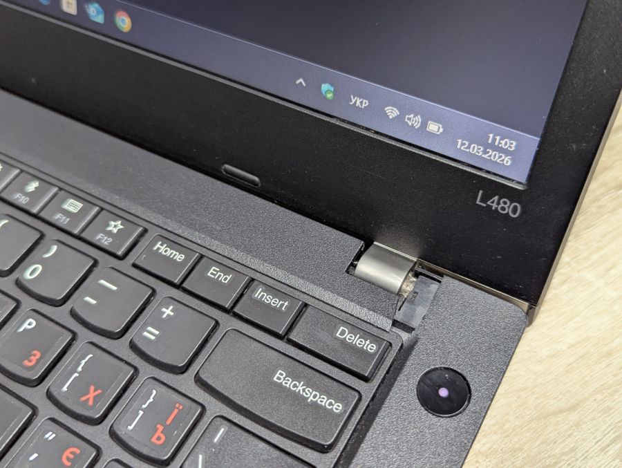 Ноутбук Б/В Lenovo ThinkPad L480, Intel Core i5-8250U, DDR4 8GB, SSD 128GB, 14"