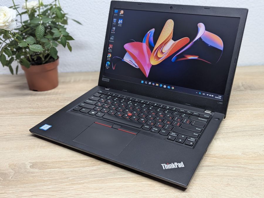 Уцінка! Ноутбук Б/В Lenovo ThinkPad L480, Intel Core i5-8250U, DDR4 8 GB, SSD 128GB, 14" UHD