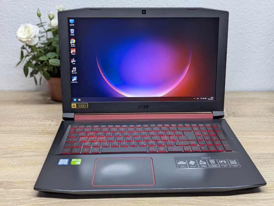 Ноутбук Б/В Acer Nitro AN515-31, Intel Core i5-8250U, DDR4 20 GB, SSD 128GB + 1 TB, NVIDIA GeForce MX150 2Gb, 15.6" Full HD