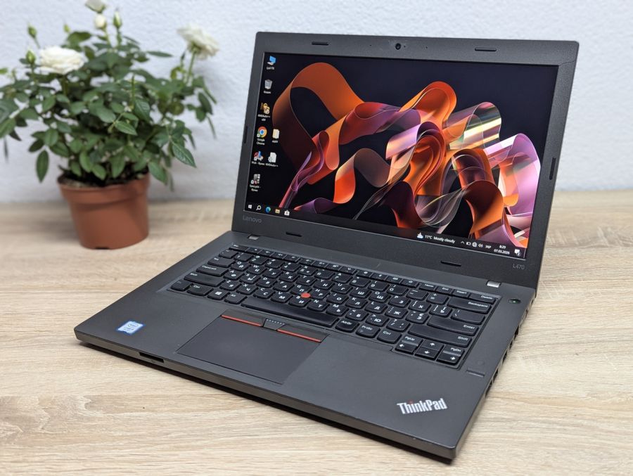 Ноутбук Б/В Lenovo L470, Intel Core i5-7300U, DDR4 8GB, SSD 128GB, 14" Full HD