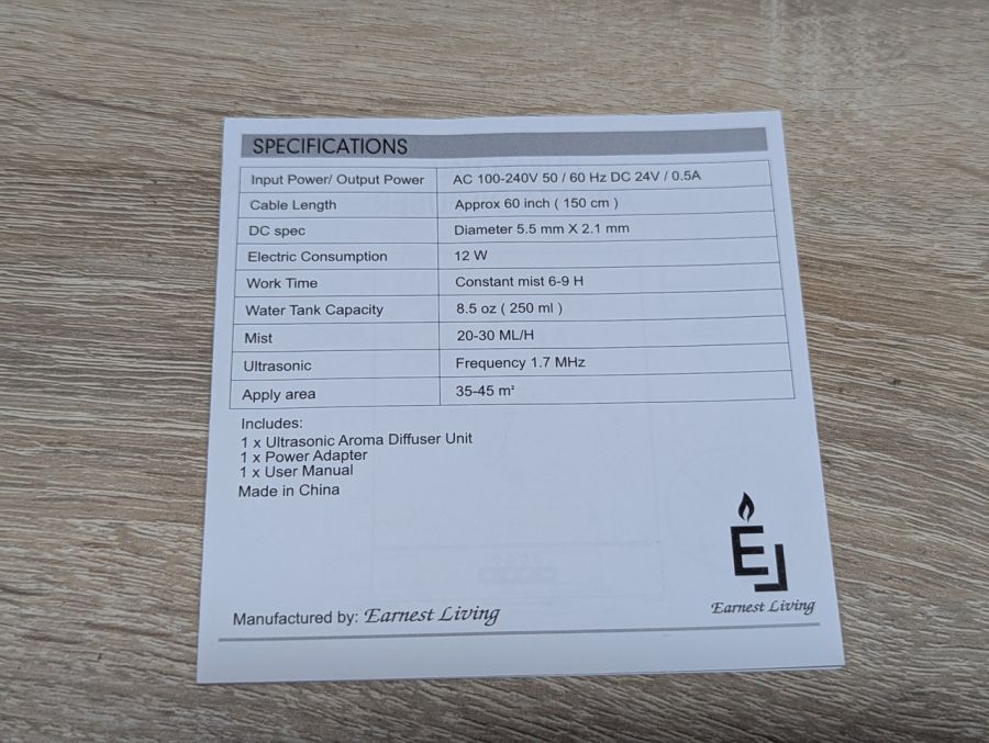 Новий Керамічний аромадифузор Earnest Living 250мл