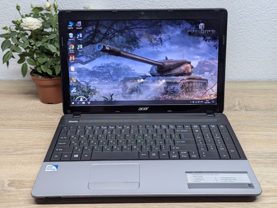 Ноутбук Б/В Acer Aspire E1-531, Intel Pentium B960, DDR3 8GB, HDD 500GB, 15.6" HD