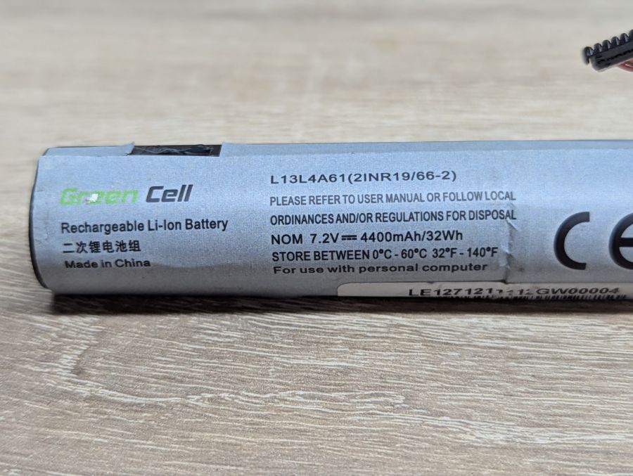 Б/В Акумуляторна батарея Green Cell L13L4A61