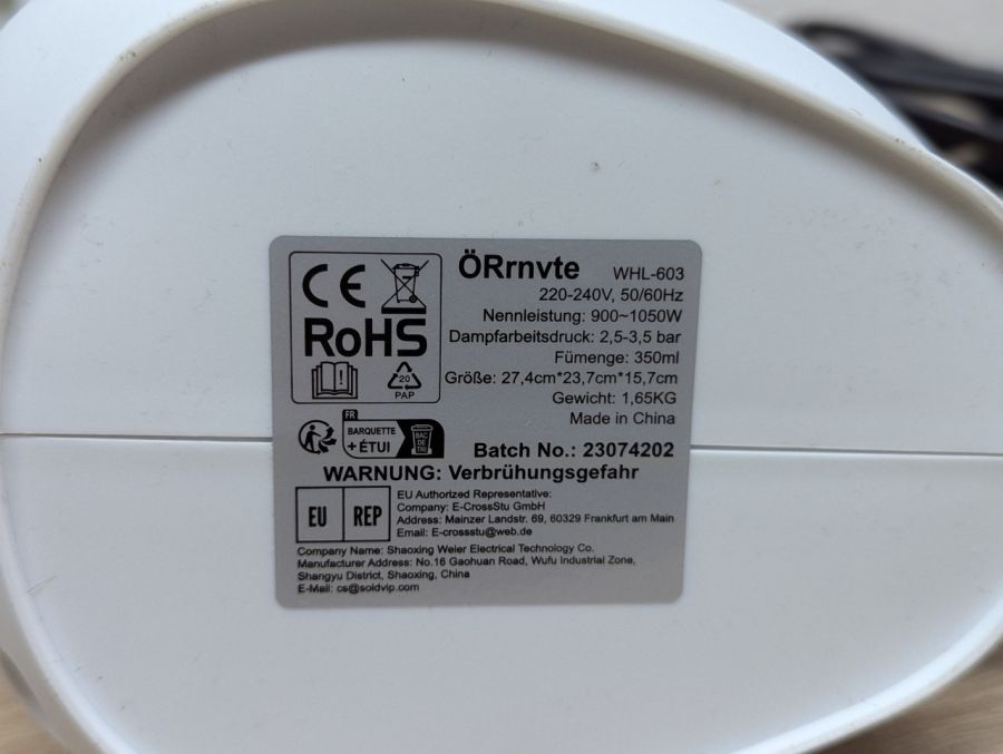 Новий Ручний багатоцільовий пароочисник ORrnvte WHL-603