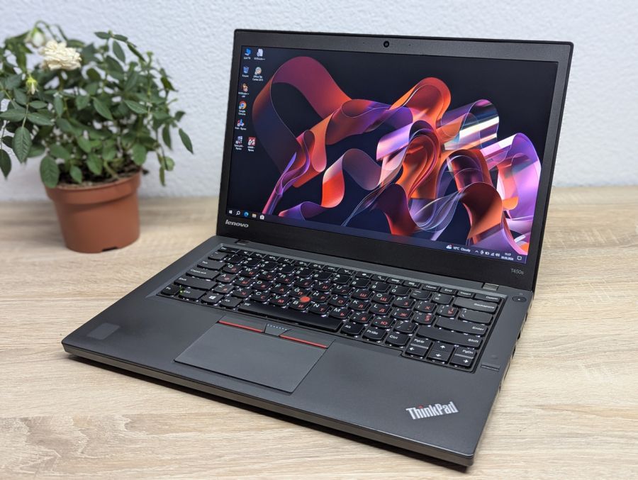 Ноутбук Б/В Lenovo ThinkPad T450S, Intel Core i5-5300U, DDR3 8 GB, SSD 128GB, 14" HD