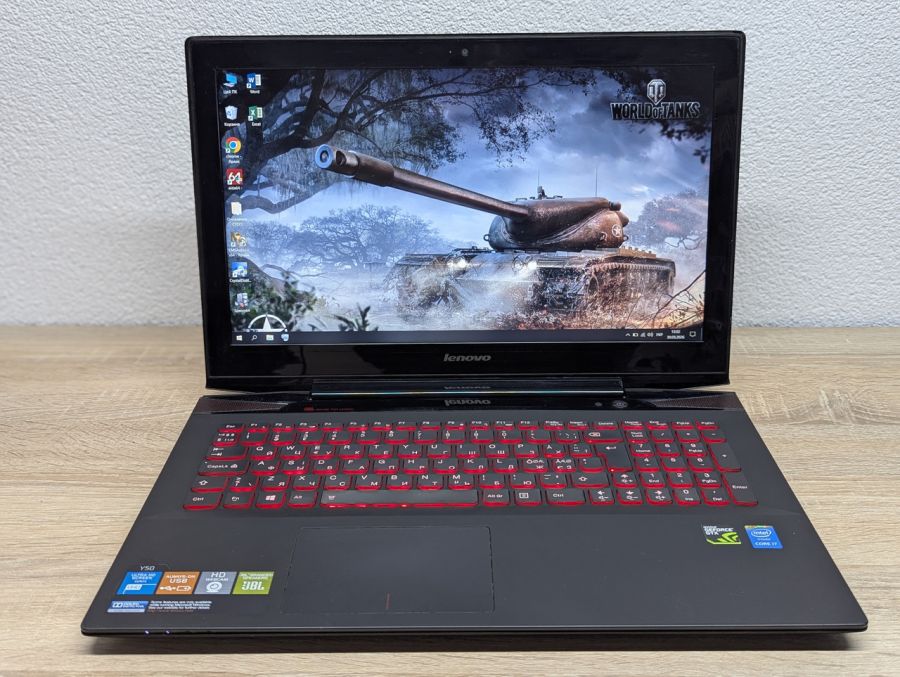 Уцінка! Ноутбук Б/В Lenovo IdeaPad Y50-70, Intel Core i7-4720HQ, DDR3 8 GB, SSD 360GB, NVIDIA GeForce GTX 960M 2Gb, 15.6" Full HD