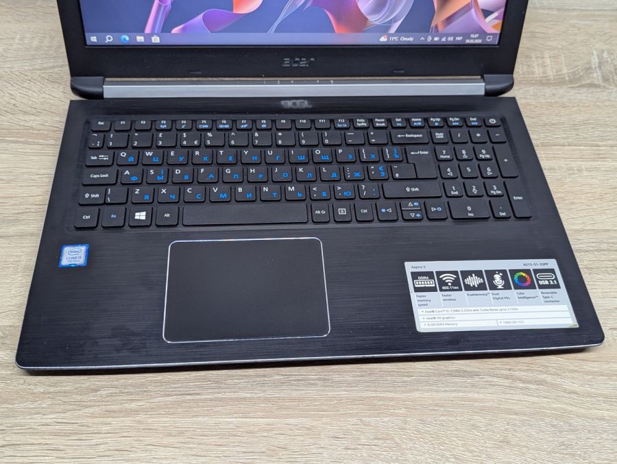 Уцінка! Ноутбук Б/В Acer Aspire A515-51G, Intel Core i5-7200U, DDR4 12 GB, SSD 128GB, 15.6" HD