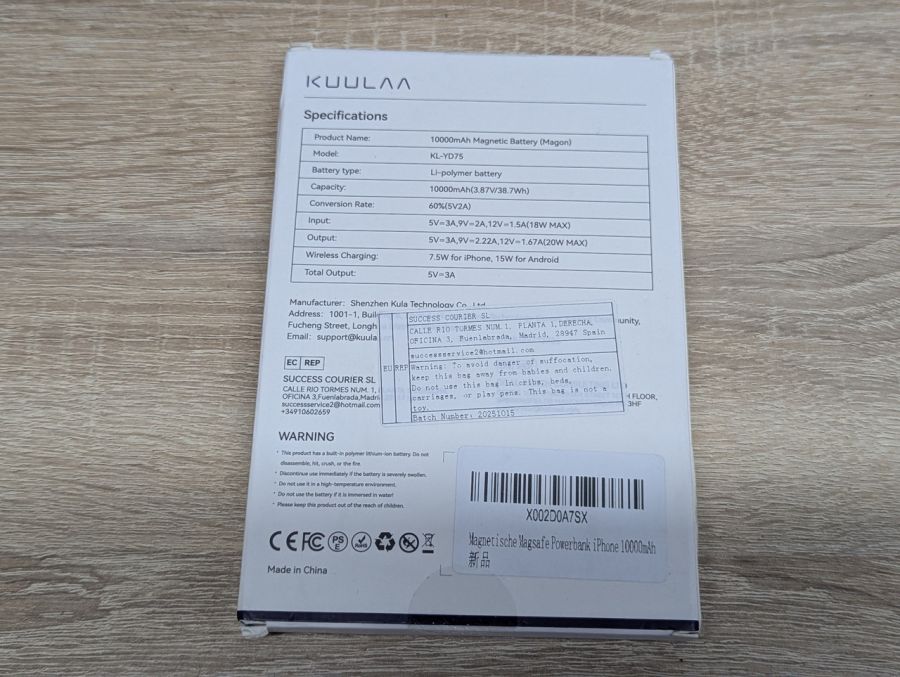 Новий Павербанк MagSafe KUULAA 10 000 мАг KL-YD75
