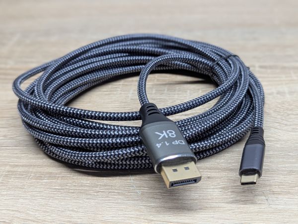 Новий Кабель USB-C DisplayPort 1.4 8K