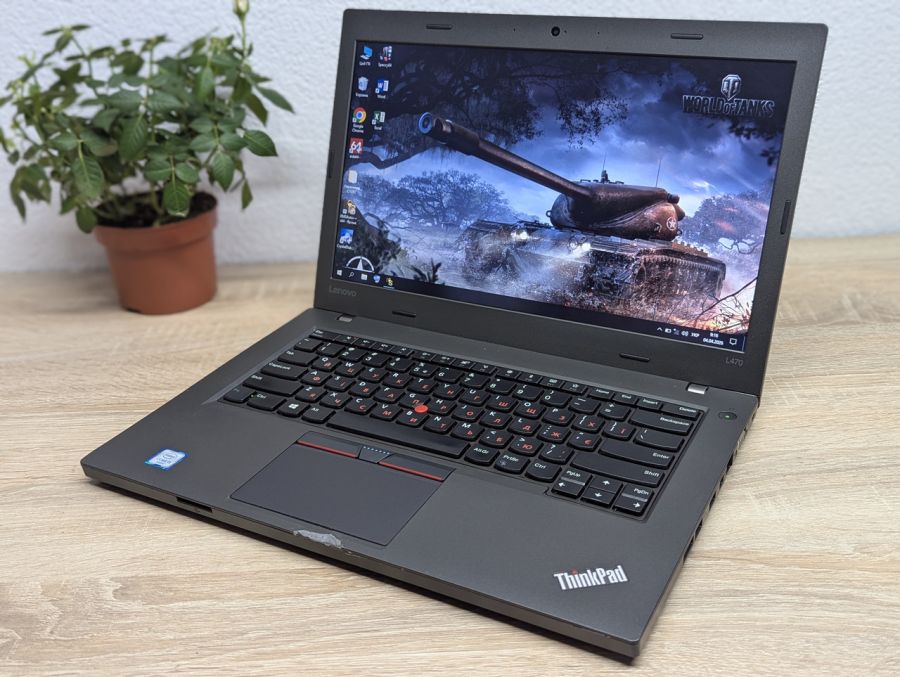 Уцінка! Ноутбук Б/В Lenovo ThinkPad L470, Intel Core i5-6200U, DDR4 8 GB, SSD 256GB, 14" HD