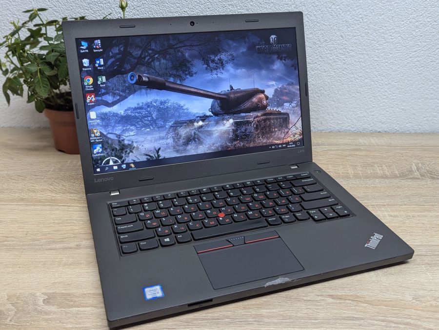 Уцінка! Ноутбук Б/В Lenovo ThinkPad L470, Intel Core i5-6200U, DDR4 8 GB, SSD 256GB, 14" HD