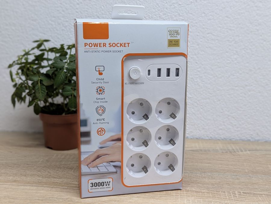 Новий Мережевий фільтр-подовжувач GD 3000W [ProductHub SKU 3000W(11)]