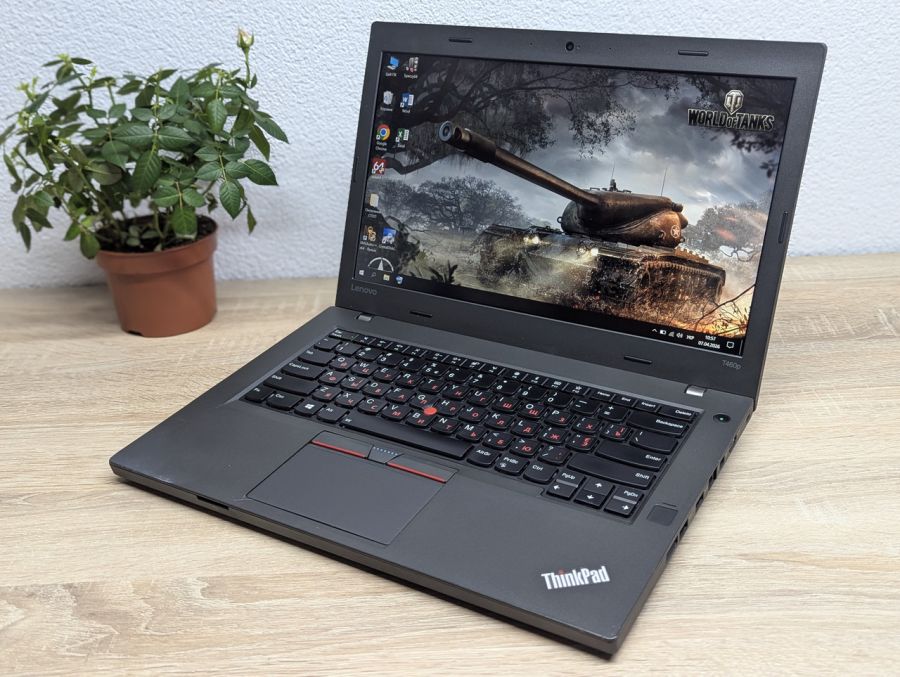 Ноутбук Б/В Lenovo ThinkPad T460P, Intel Core i7-6700HQ, DDR4 8 GB, SSD 128GB, 14" Full HD