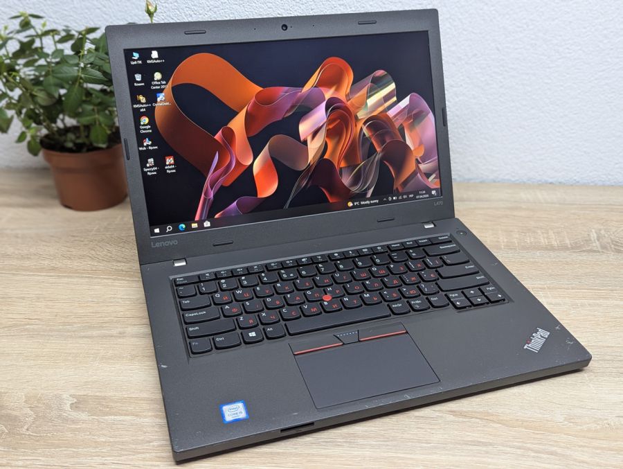 Уцінка! Ноутбук Б/В Lenovo ThinkPad L470, Intel Core i5-6200U, DDR4 8 GB, SSD 128GB, 14" Full HD