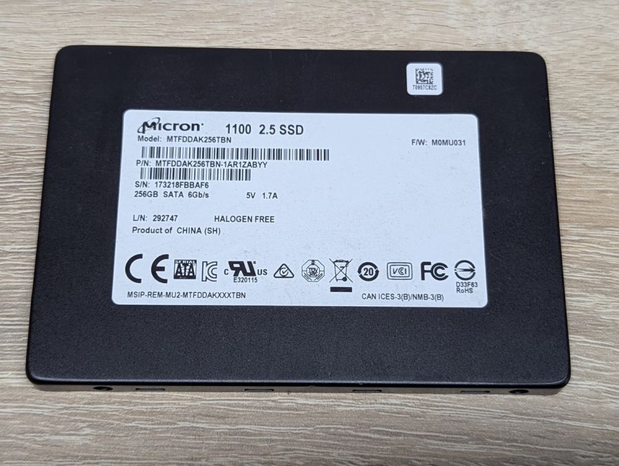 Б/В SSD Micron 1100 256 ГБ 2.5"