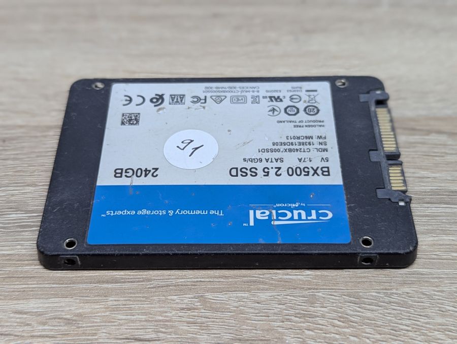 Б/В SSD Crucial BX500 240 ГБ 2.5"