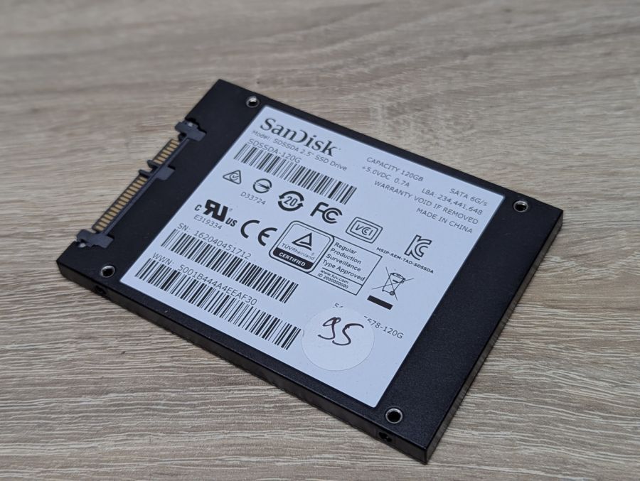 Б/В SSD SanDisk PLUS 120 ГБ