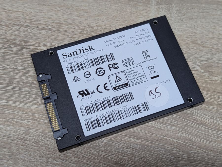 Б/В SSD SanDisk PLUS 120 ГБ