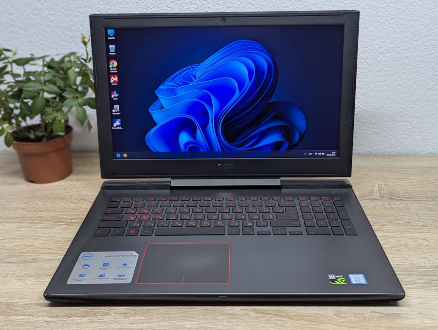 Ноутбук Б/В Dell Inspiron 15 7000 Gaming, Intel Core i7-7700HQ, DDR4 16 GB, SSD 500GB + HDD 1TB, NVIDIA GeForce GTX 1060 6Gb, 15.6" 4K