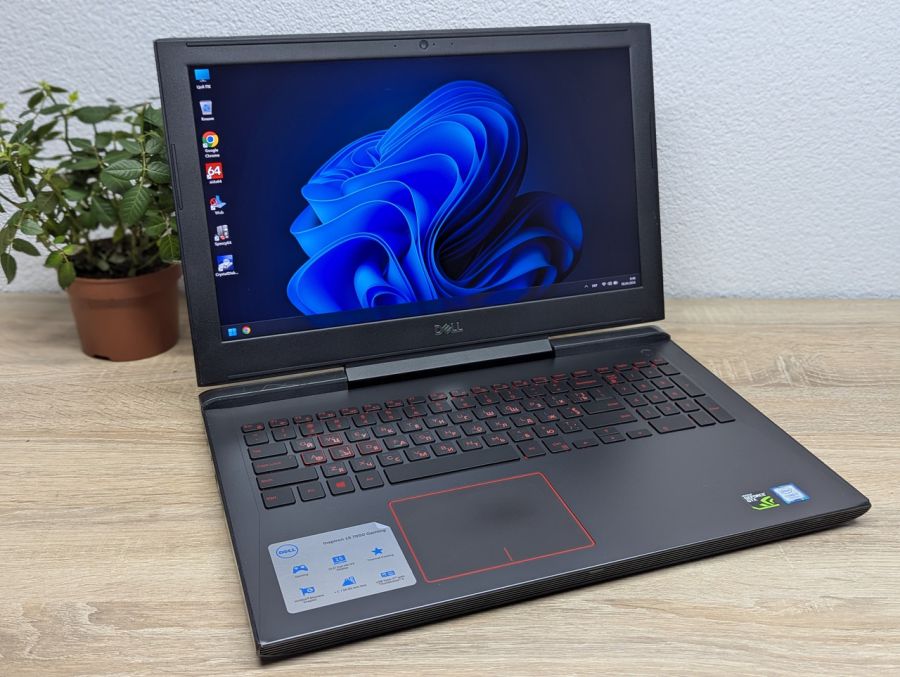 Ноутбук Б/В Dell Inspiron 15 7000 Gaming, Intel Core i7-7700HQ, DDR4 16 GB, SSD 500GB + HDD 1TB, NVIDIA GeForce GTX 1060 6Gb, 15.6" 4K