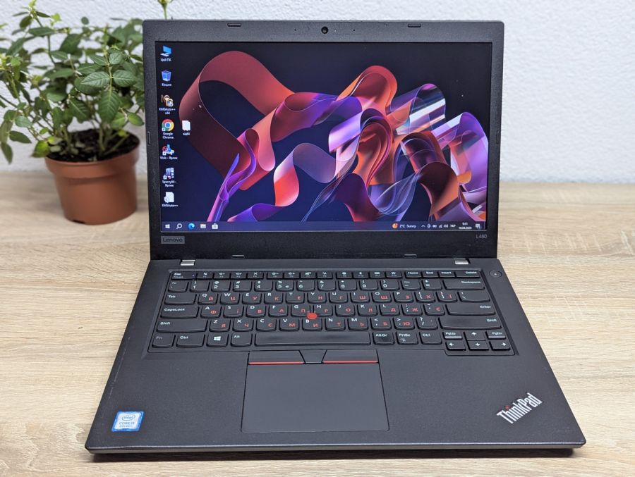 Ноутбук Б/В Lenovo ThinkPad L480, Intel Core i5-8250U, DDR4 8 GB, SSD 256GB, 14" UHD