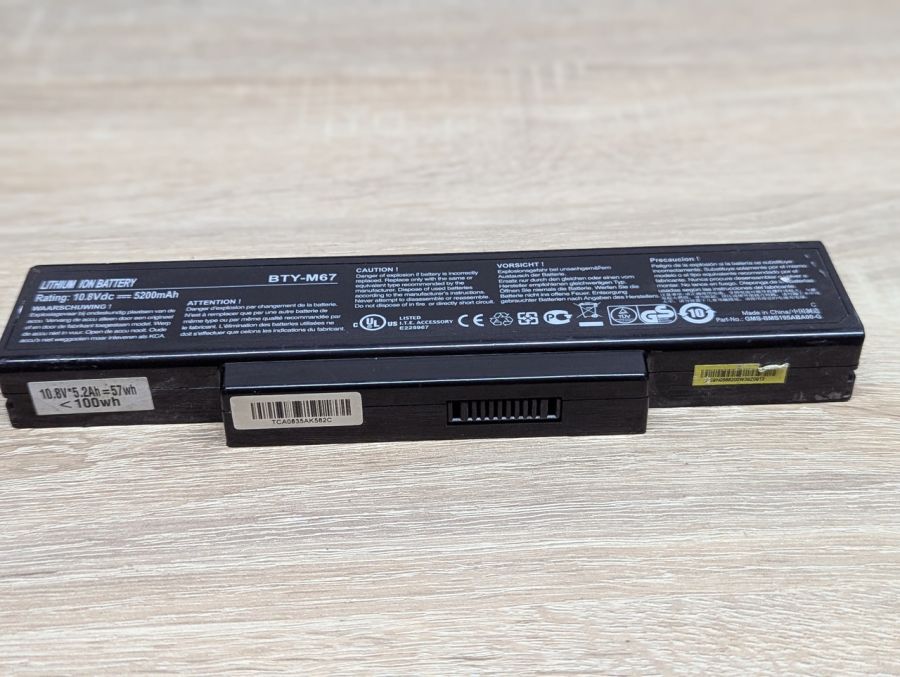 Б/В Акумуляторна батарея BTY-M67 [ProductHub SKU BTY-M67]