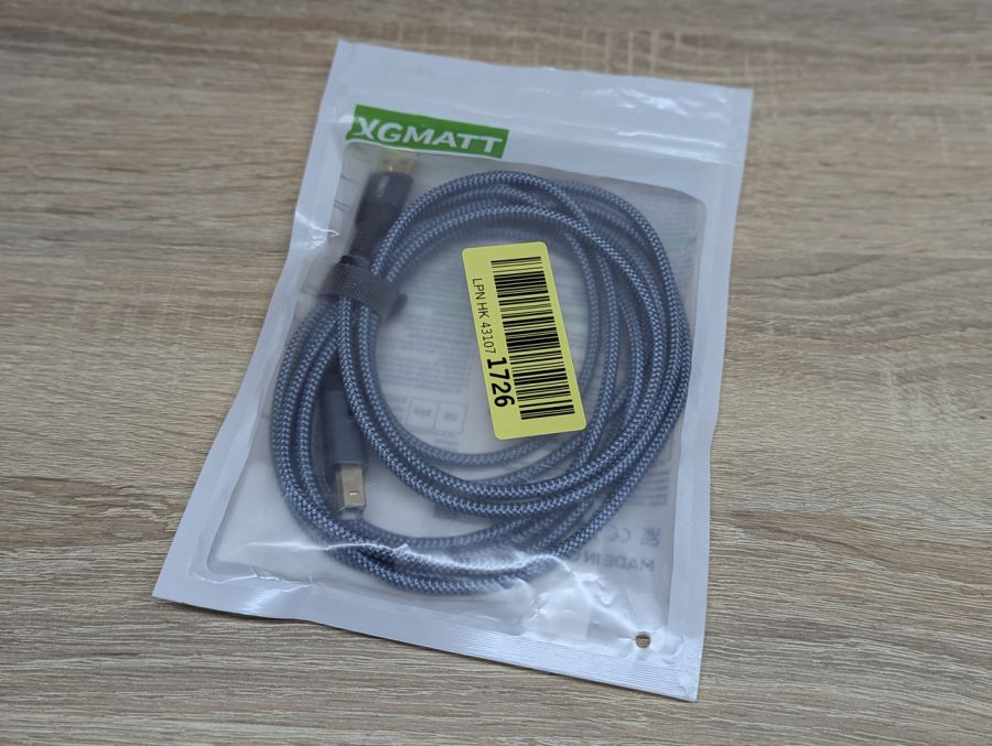 Новий Кабель USB-A-USB-B XGMATT 3м