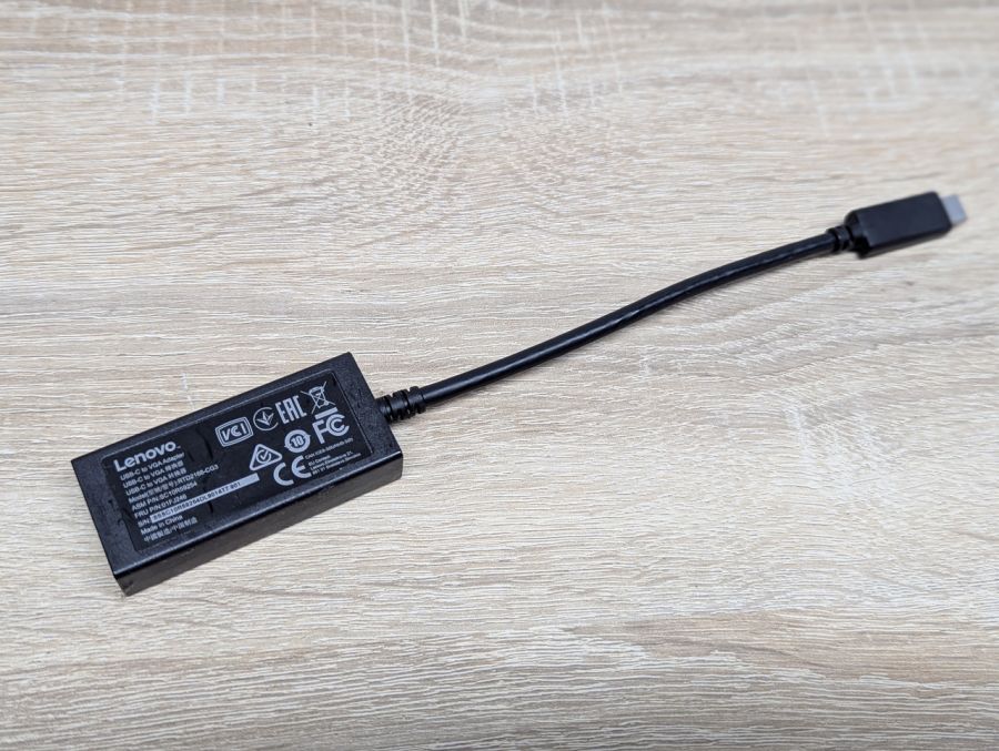 Б/В Перехідник Lenovo USB-C to VGA (RTD2166-CG3)