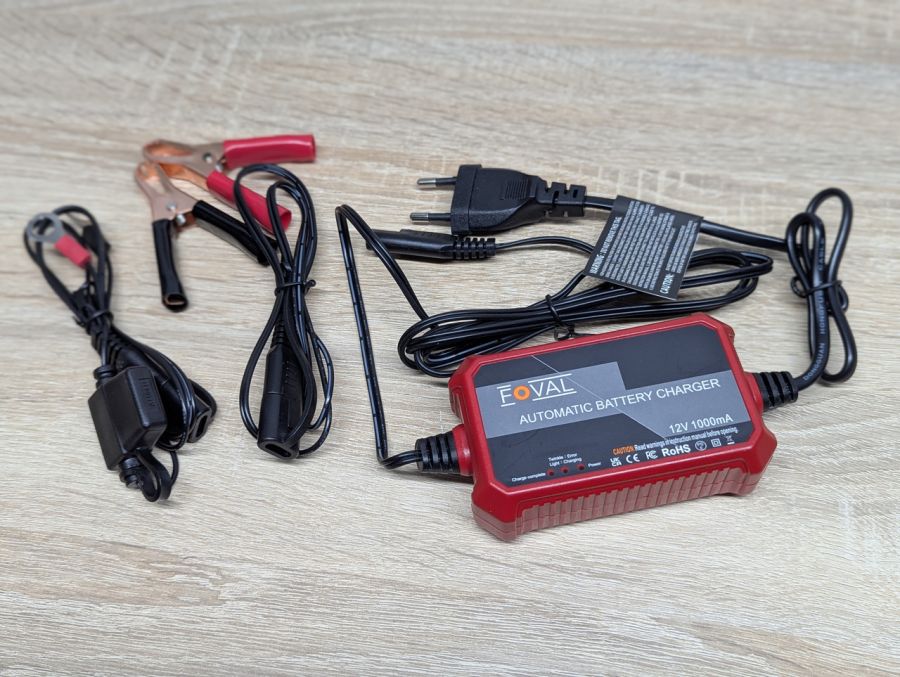 Новий Зарядний пристрій Foval Automatic Trickle Battery Charger 12V 1000mA