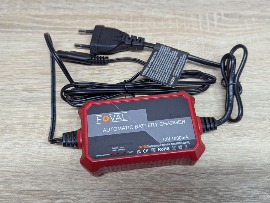 Новий Зарядний пристрій Foval Automatic Trickle Battery Charger 12V 1000mA
