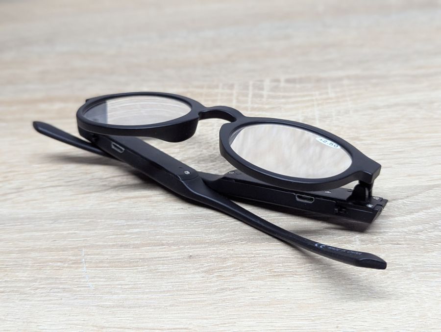 Новий Акумуляторні окуляри для читання з підсвічуванням +2.50 TideOptical