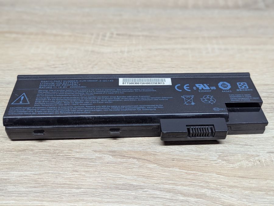 Б/В Акумуляторна батарея Sanyo 4UR18650F-2-QC140