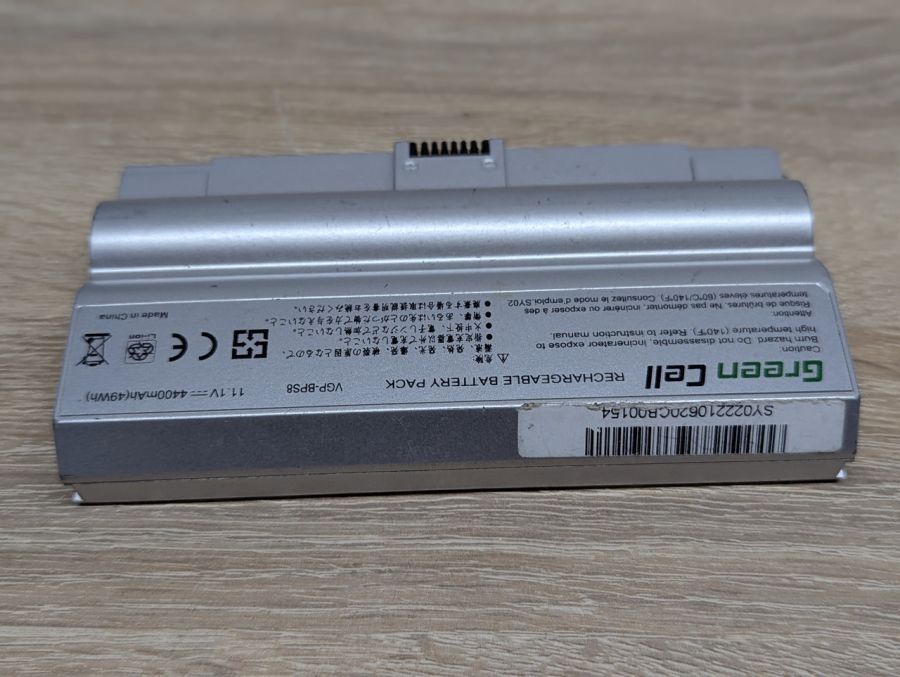 Б/В Акумуляторна батарея Green Cell VGP-BPS8