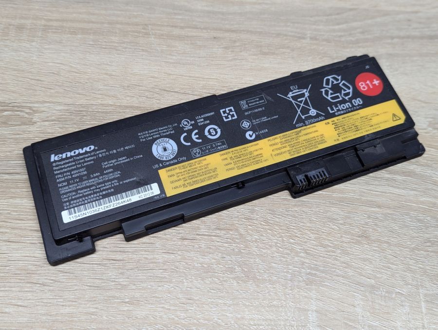 Б/В Акумуляторна батарея lenovo 45N1037,45N1036