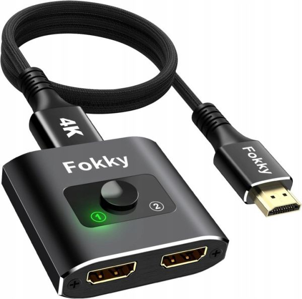 Новий Двонаправлений HDMI-перемикач Fokky HS345-BK