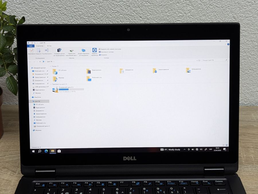 Ноутбук Б/В Dell Latitude 5289, Intel Core i5-7300U, DDR3 8 GB, SSD 128GB, 12" Full HD Сенсор