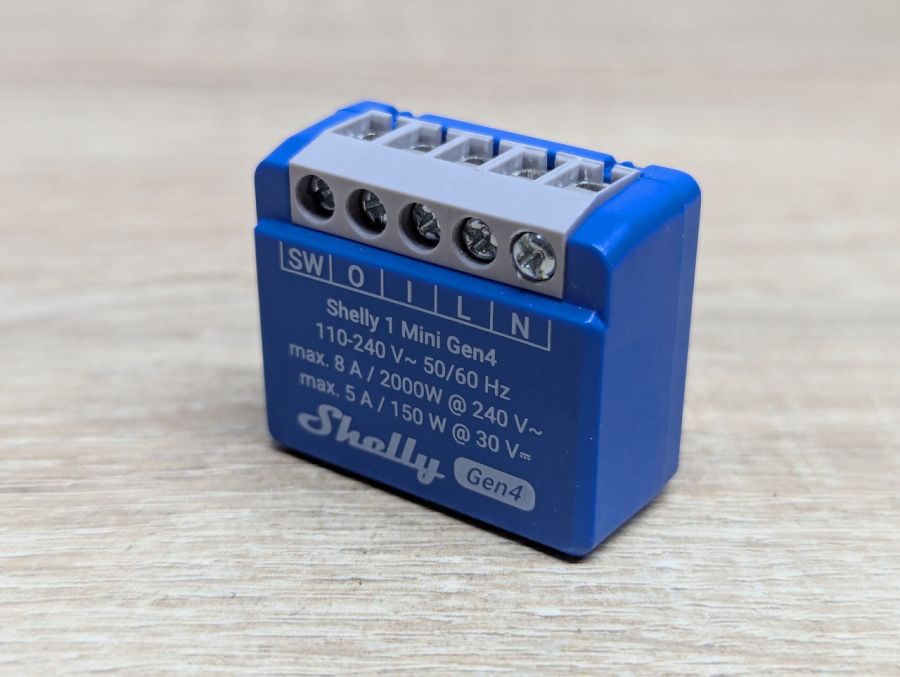 Новий Розумне реле Shelly 1 Mini Gen4