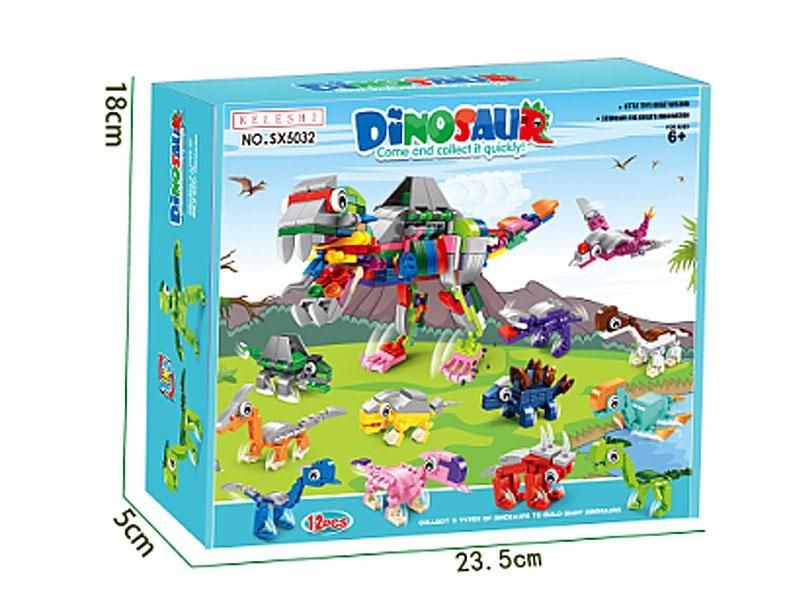 Новий Набір конструктора "Keleshi Dinosaur"12 в1