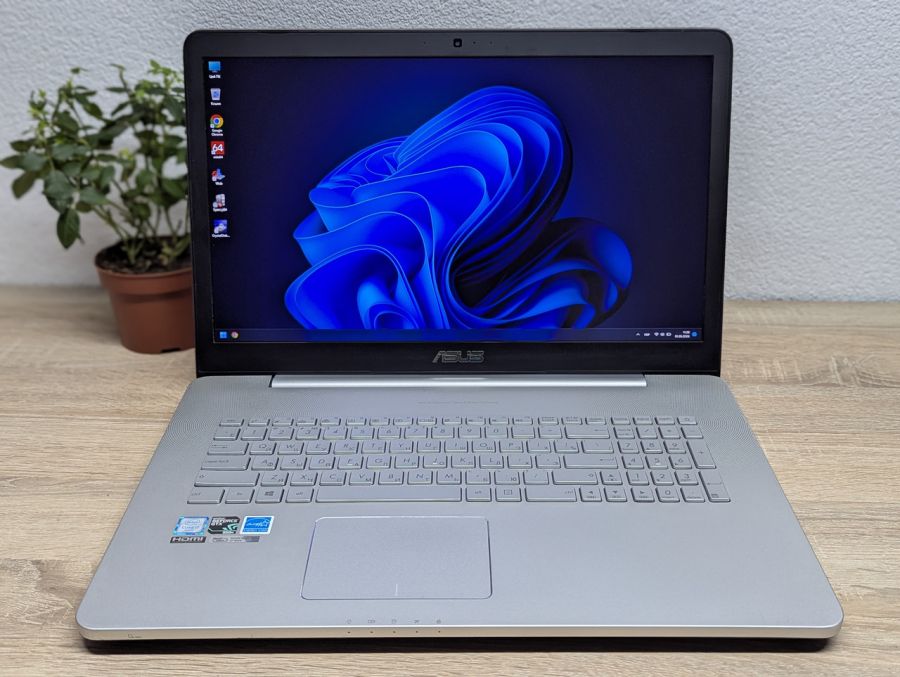 Ноутбук Б/В ASUS Vivobook Pro N752VX, Intel Core i7-6700HQ, DDR4 16 GB, SSD 128GB + HDD 320GB, NVIDIA GeForce GTX 950M 2Gb, 17" Full HD
