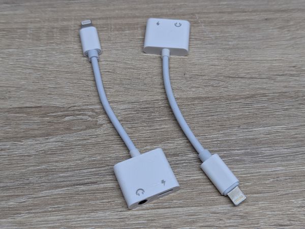 Новий Адаптер-розгалужувач Lightning Type-C 3.5 мм Jack 2шт