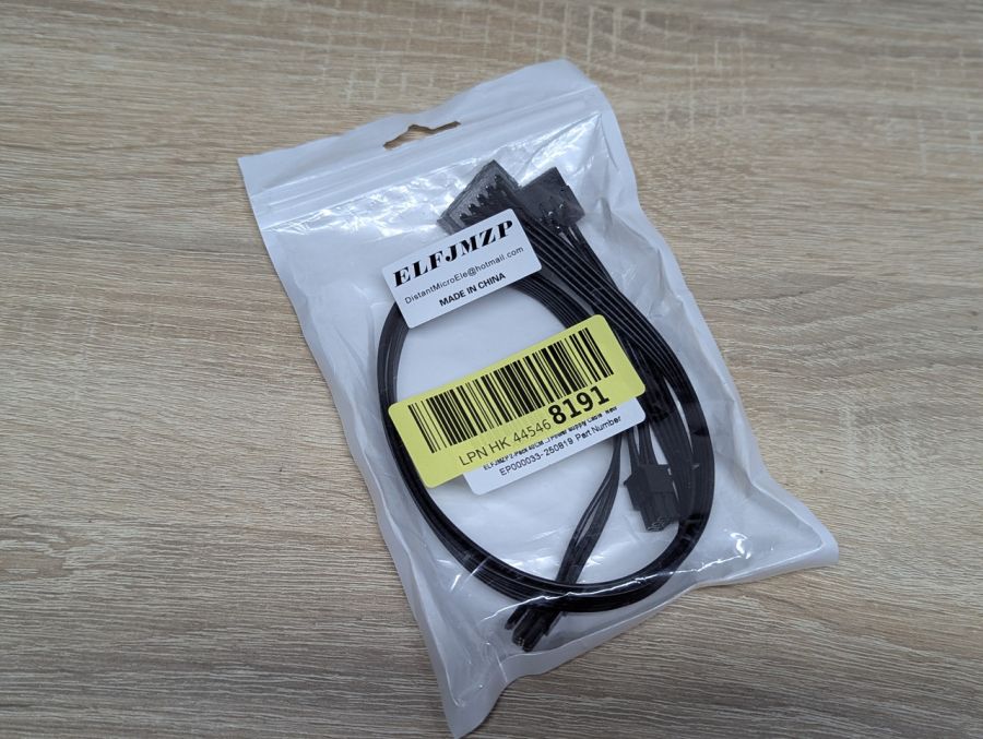 Новий Модульний кабель живлення для комп'ютерного блоку живлення 6Pin SATA 15-pin