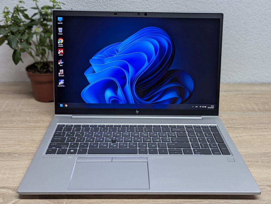 Ноутбук Б/В HP EliteBook 855 G8, AMD Ryzen 3 PRO 5450U, DDR4 16 GB, SSD 256GB, AMD Radeon 512Mb, 15.6" Full HD