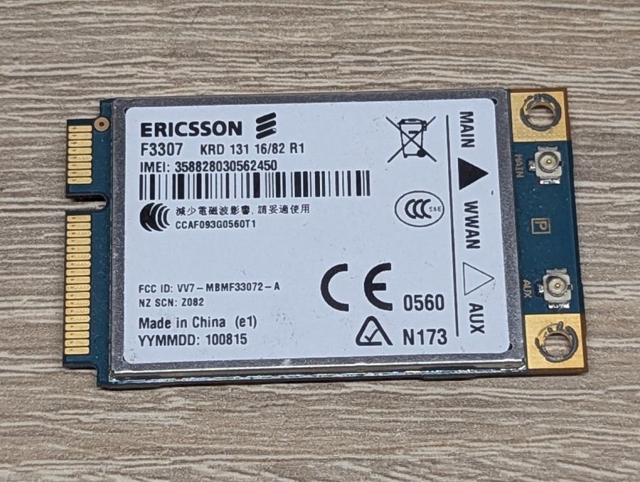 Б/В 3G модем Ericsson F3307 [ProductHub SKU F3307]