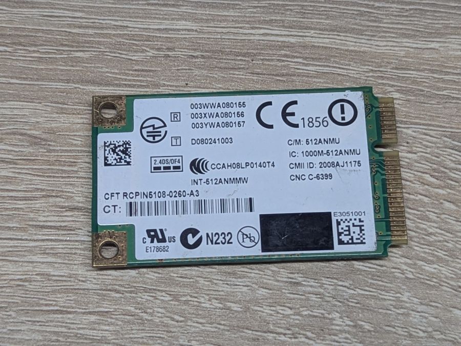 Б/В Мережевий адаптер Intel WiFi Link 5100,512AN_MMW