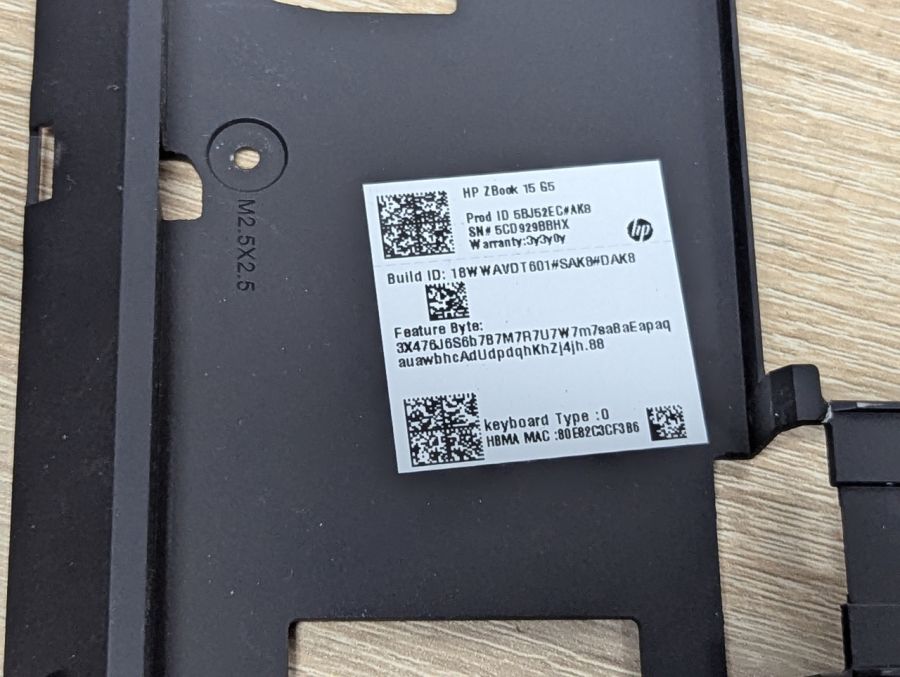 Б/В Нижня частина корпусу для ноутбука HP ZBook 15 G5,G6