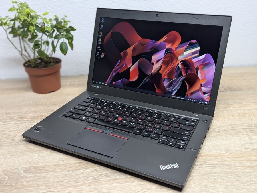 Ноутбук Б/В Lenovo ThinkPad T450, Intel Core i5-5200U, DDR3 8 GB, SSD 128GB, 14" HD