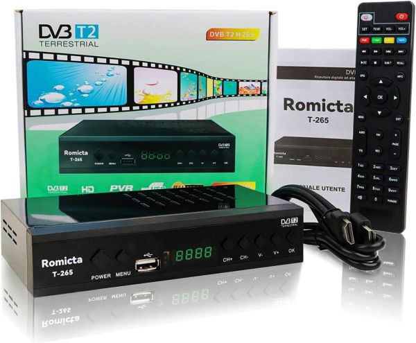 Новий Цифровий ефірний тюнер Romicta T-265