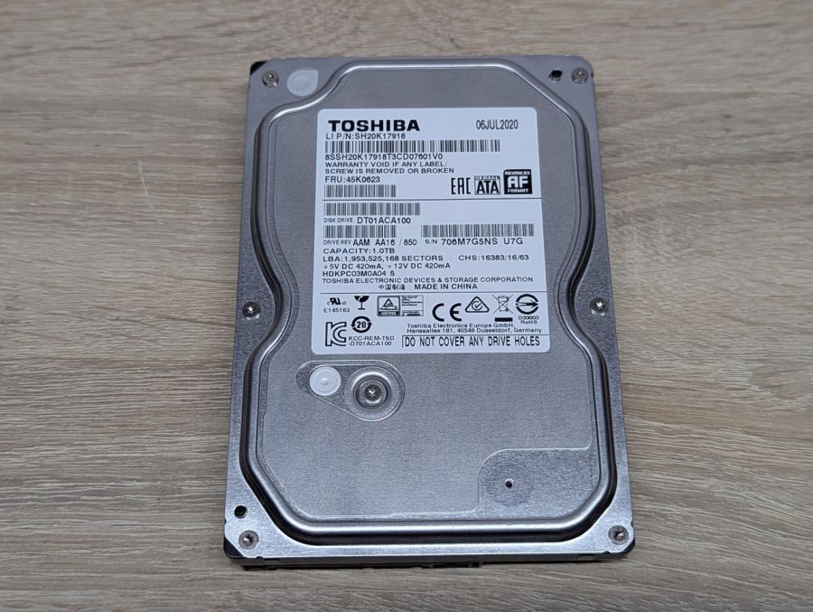 Б/В Жорсткий диск Toshiba DT01ACA100 1.0 ТБ